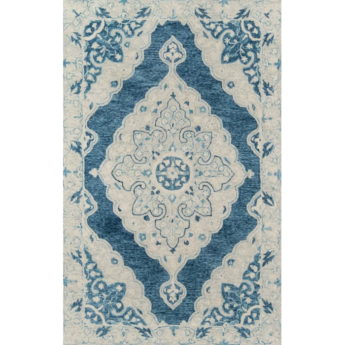 Momeni Tangier Area Rug TAN36 Blue 2' X 3'
