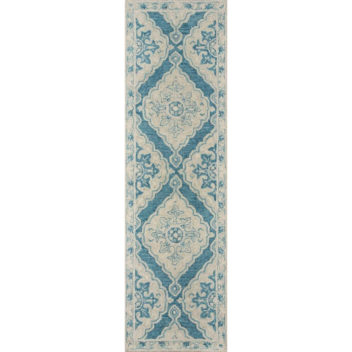 Momeni Tangier Area Rug TAN36 Blue 2' X 3'