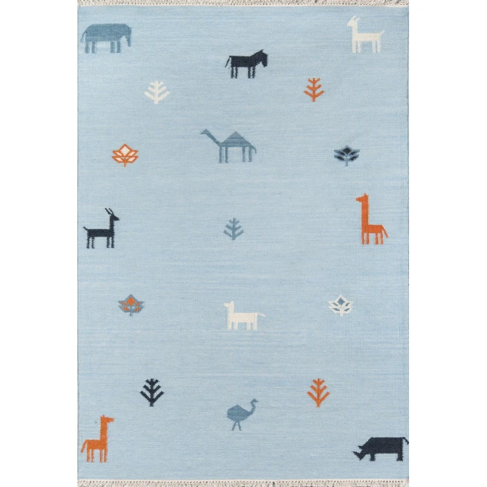 Erin Gates Thompson Blue THO-2 3 ft. 6 in. X 5 ft. 6 in. Rect. Rug