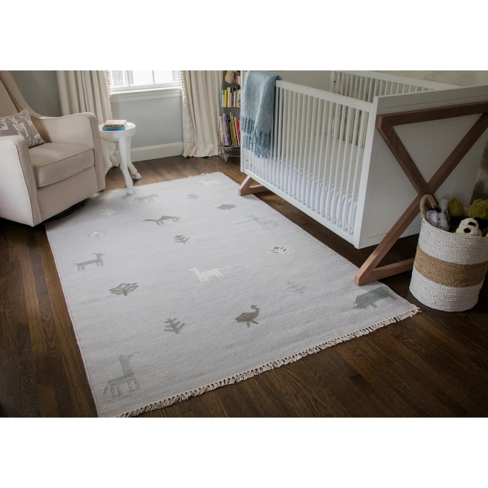 Erin Gates Thompson THO-2 Grey 5 ft. X 7 ft. 6 in. Rectangle Rug