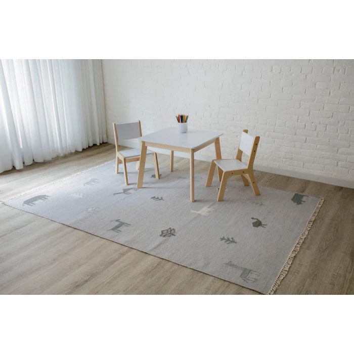 Erin Gates Thompson THO-2 Grey 5 ft. X 7 ft. 6 in. Rectangle Rug