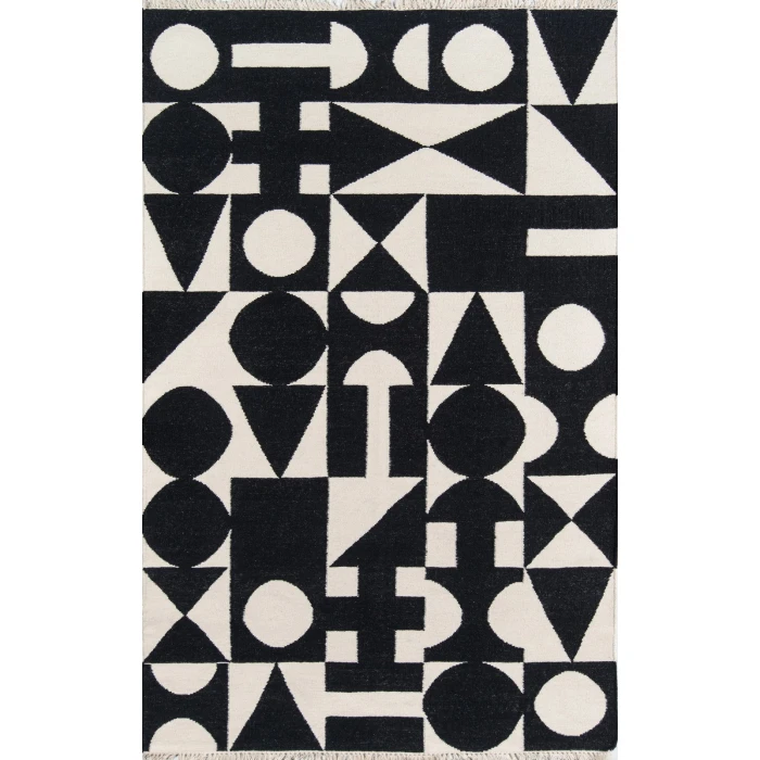 Momeni Topanga Area Rug TOP-3 Roberta Black 2' X 3'