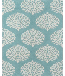 Momeni Veranda Vr-45 Aqua Area Rug 3 ft. 9 in. X 5 ft. 9 in. Rectangle