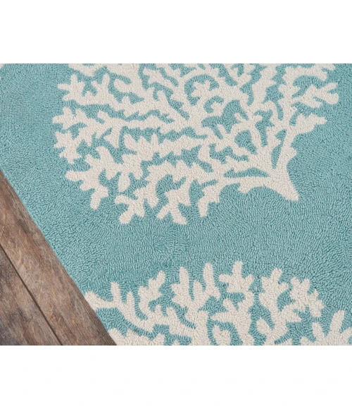 Momeni Veranda Area Rug VR-45 Aqua 3'9 X 5'9