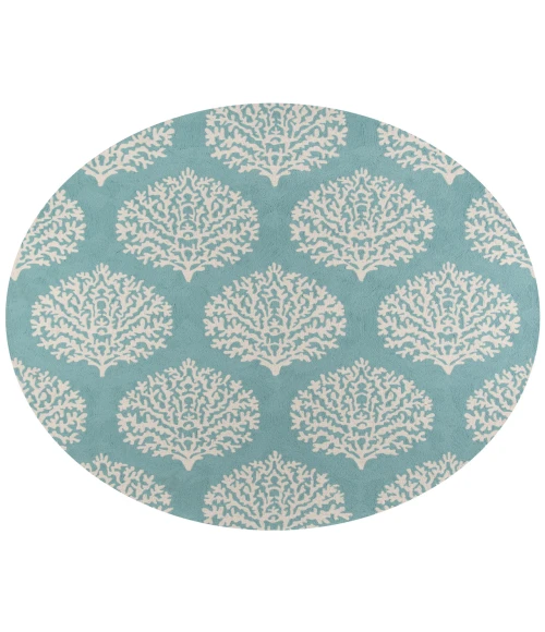 Momeni Veranda Area Rug VR-45 Aqua 3'9 X 5'9