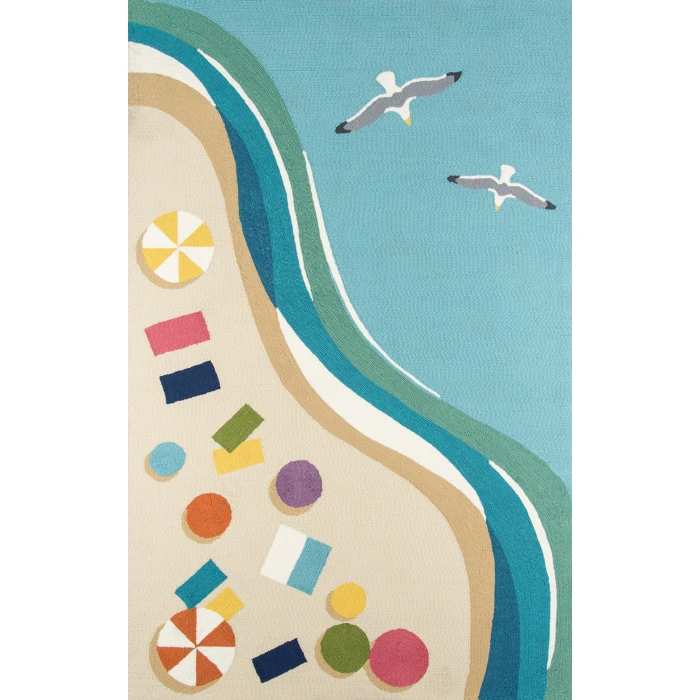 Momeni Veranda Area Rug VR-63 Blue 9' X 9' Round
