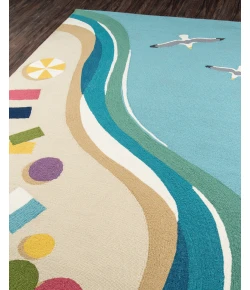 Momeni Veranda Vr-63 Blue Area Rug 9 ft. X 9 ft. Round