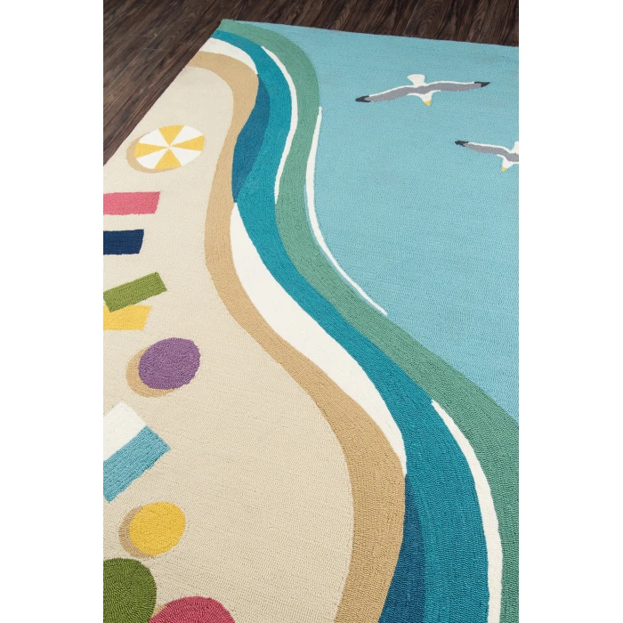 Momeni Veranda Area Rug VR-63 Blue 9' X 9' Round