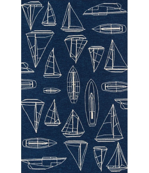 Momeni Veranda Area Rug VR-70 Navy 3'9 X 5'9