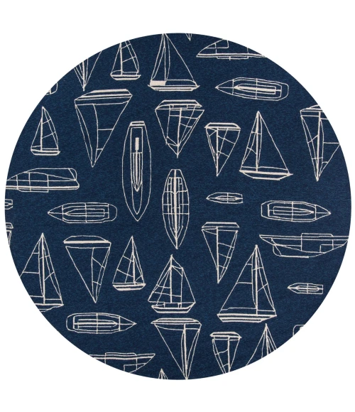 Momeni Veranda Area Rug VR-70 Navy 3'9 X 5'9
