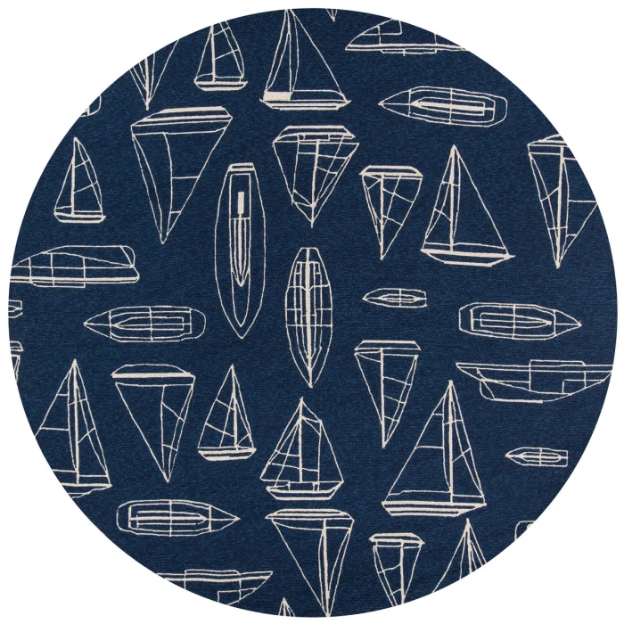 Momeni Veranda Area Rug VR-70 Navy 3'9 X 5'9