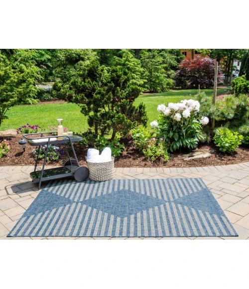 Novogratz Villa VI-07 Blue 2 ft. X 3 ft. Rectangle Rug