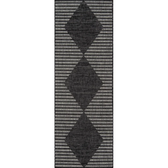 Momeni Villa Area Rug VI-07 Cavallo Charcoal 2' X 3'