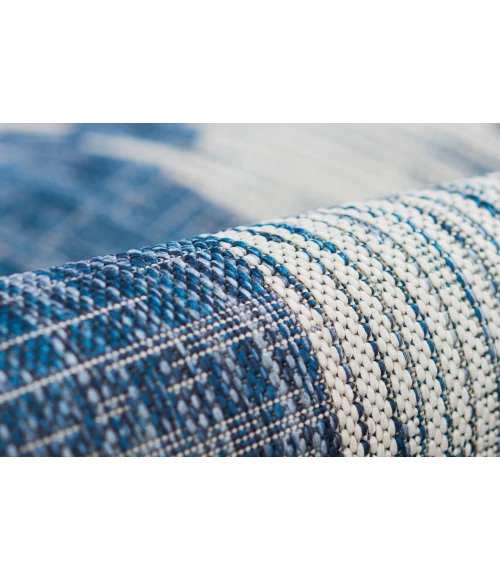 Momeni Villa Area Rug VI-12 Turin Blue 5'3 X 7'6