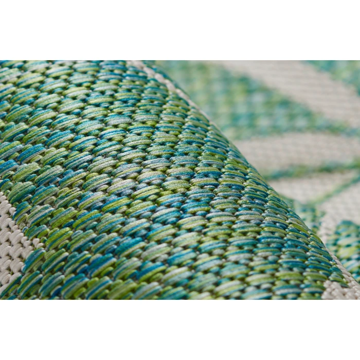Momeni Villa Area Rug VI-13 Salerno Green 5'3 X 7'6