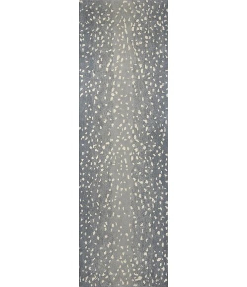 Momeni Woodland Area Rug WOD-1 Antelope Blue 2'6 X 8' Runner