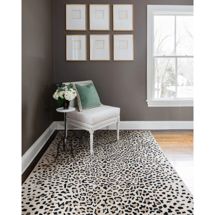 Momeni Woodland Area Rug WOD-2 Leopard Beige 3'6 X 5'6