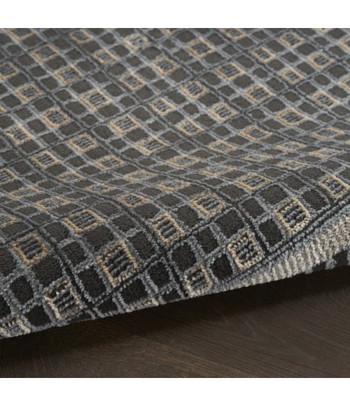 Nourison Nordic Black Taupe NRC03 9ft. x 12ft. Rect. Rug