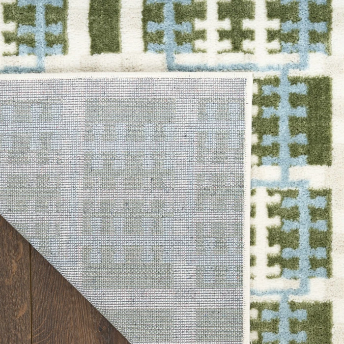 Nourison Nordic Blue Green NRC08 5 ft. X 7 ft. Rect. Rug