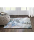 Nourison Prismatic Grey/Slate PRS14 2 ft. X 3 ft. Rect. Rug