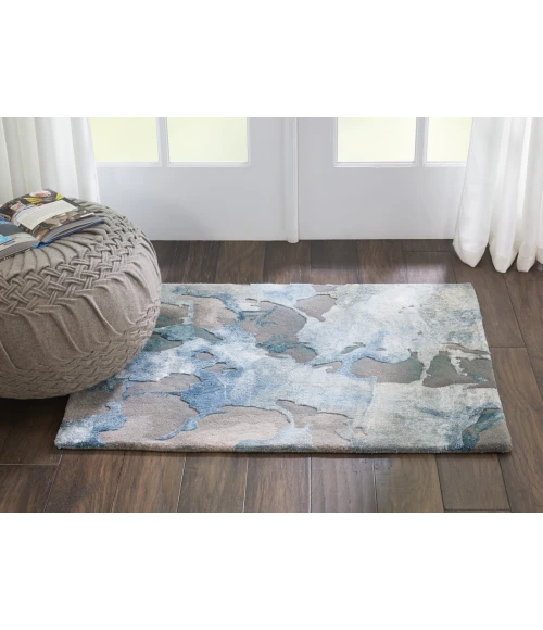 Nourison Prismatic Grey/Slate PRS14 2 ft. X 3 ft. Rect. Rug