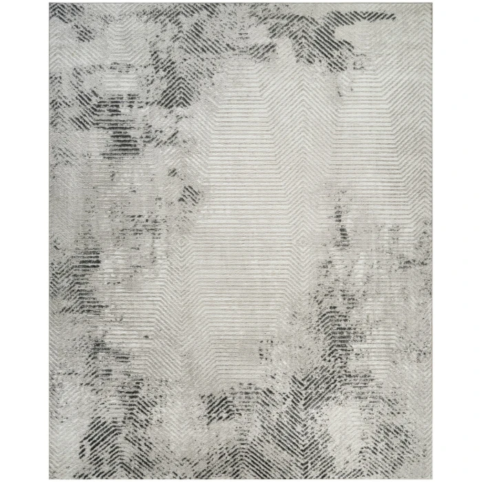 Nourison Dekor Grey Charcoal DEK04 7 ft. 10 in. X 9 ft. 10 in. Rect. Rug
