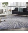 Nourison Home Silky Textures Blue SLY05 7ft.10in. x 10ft.6in. Rect. Rug