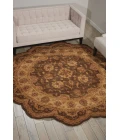 Nourison Home Heritage Hall Sable HE18 8ft. x Freeform Free Form Rug