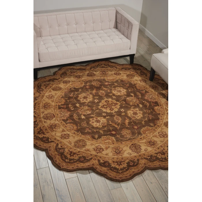 Nourison Home Heritage Hall Sable HE18 8ft. x Freeform Free Form Rug
