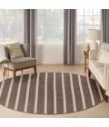 Nourison Positano Natural Ivory POS03 8 ft. X Round Rug
