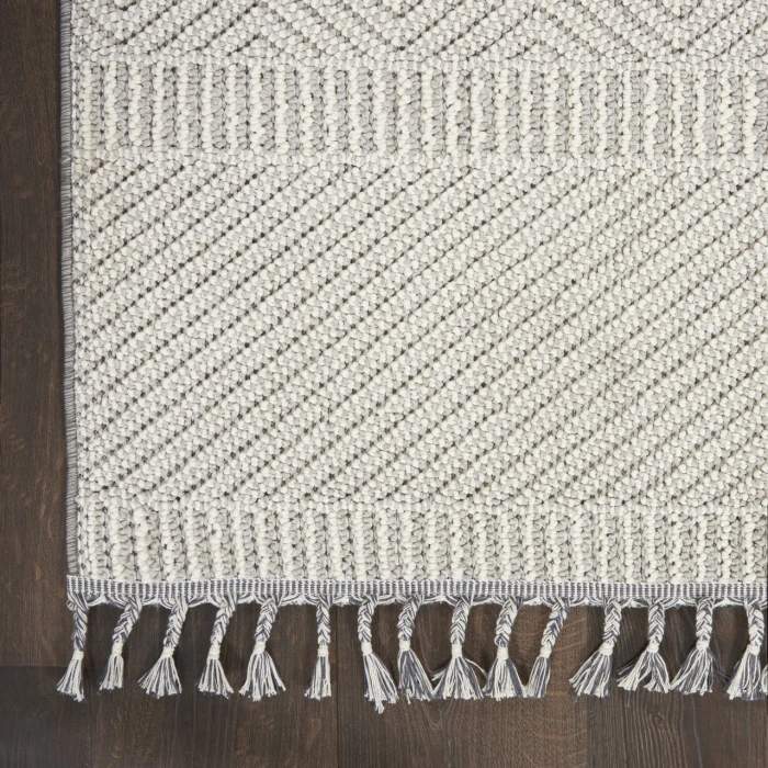 Nourison Paxton Grey Ivory PAX06 2ft.2in. x 4ft.5in. Rect. Rug