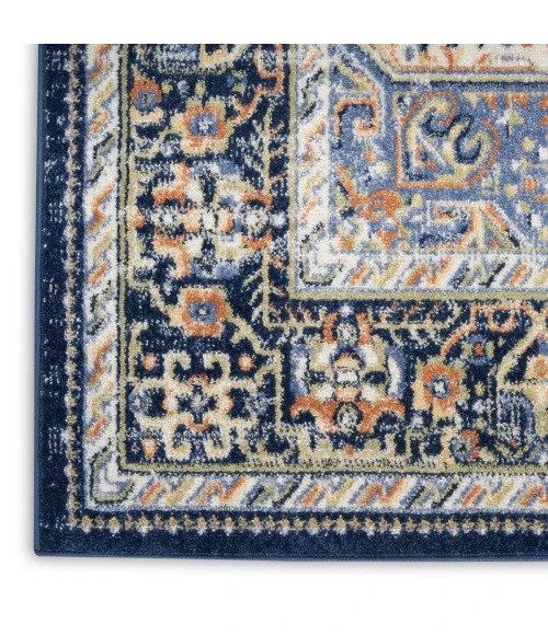 Nourison Nourison Essentials Persian Navy NRE07 2 ft. 2 in. X 10 ft. Rect. Rug