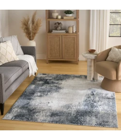 Nourison Home Dekor DEK04 Grey Navy 5 ft. 3 in. X 7 ft. Area Rug