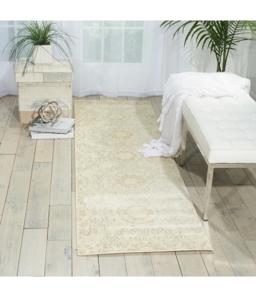 Nourison Home Tranquility Ivory TNQ03 2ft.2in. x 7ft.6in. Rect. Rug