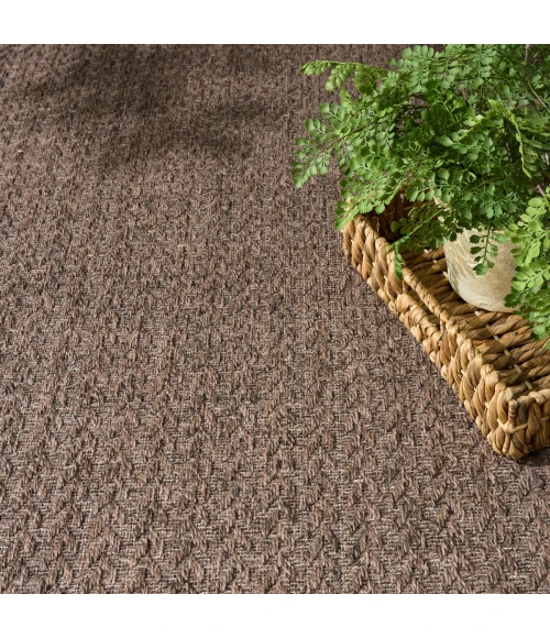 Nourison Tulum Brown TLM02 8 ft. X 10 ft. Rect. Rug