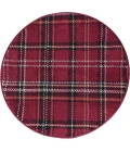Nourison Home Grafix Red GRF03 3ft. x Round Round Rug