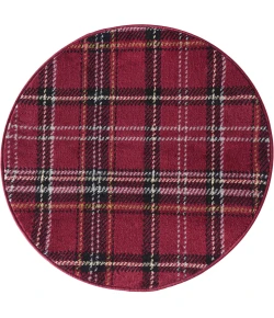Nourison Home Grafix Red GRF03 3ft. x Round Round Rug