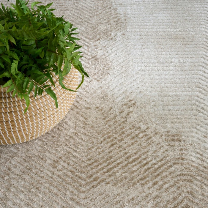 Nourison Dekor Ivory Taupe DEK04 5 ft. 3 in. X 7 ft. Rect. Rug