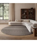 Nourison Positano Charcoal POS02 10ft. Round Rug