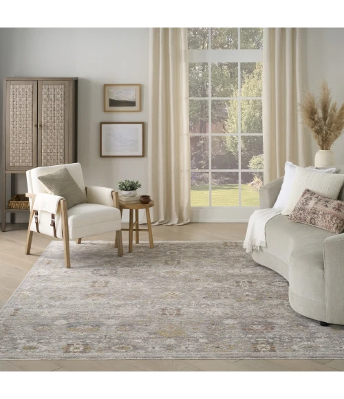 Nourison Home Antique Fusion Grey ANF05 9ft. x 11ft.10in. Rect. Rug