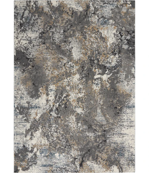 Nourison Home Tangra Grey TNR01 5ft.3in. x 7ft.3in. Rect. Rug