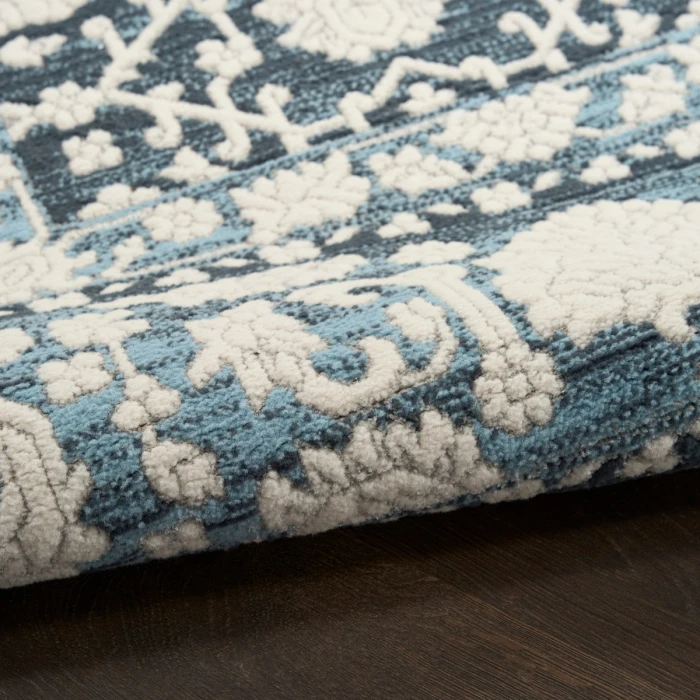 Nourison Grace Blue GCE01 7 ft. 10 in. X 9 ft. 10 in. Rect. Rug