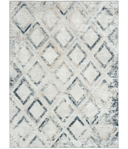 Nourison Home Dekor DEK05 Grey Navy 4 ft. X 6 ft. Area Rug