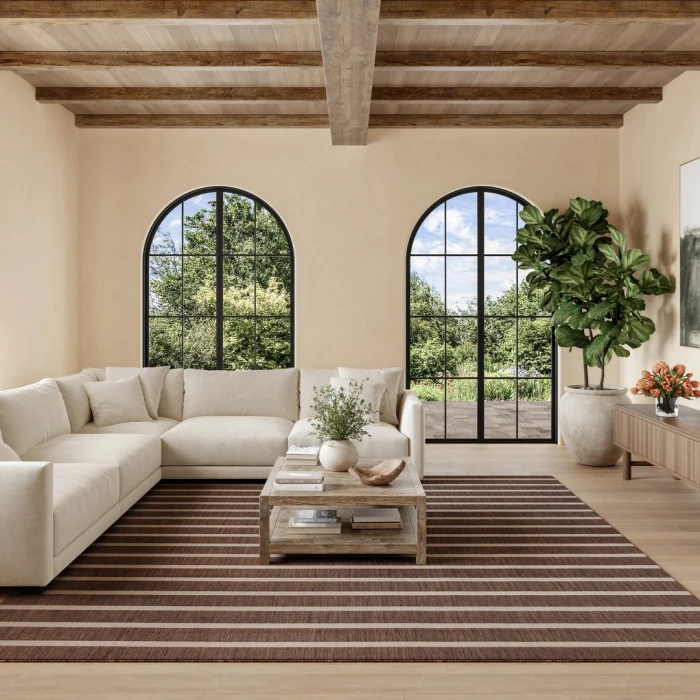 Nourison Positano Natural Ivory POS03 12ft. Square Rug