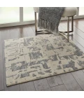 Nourison Silk Shadows Ivory Grey SHA19 2 ft. X 3 ft. Rect. Rug