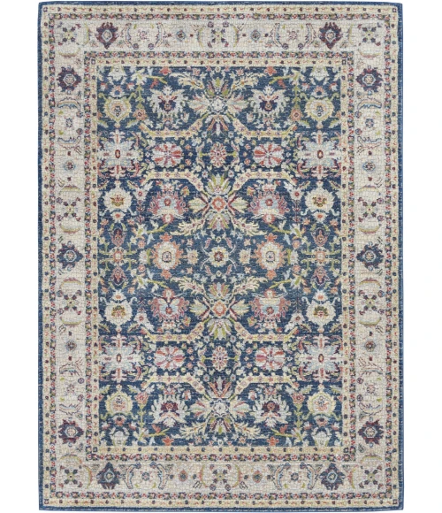 Nourison Home Ankara Global Blue ANR13 5ft.3in. x 7ft.6in. Rect. Rug