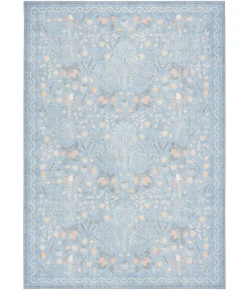 Nourison Home Botanical Washables Blue BOT04 4ft. x 6ft. Rect. Rug