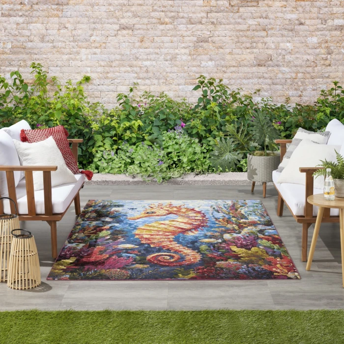 Nourison Home Color Splash Multicolored CSP02 4ft. x 6ft. Rect. Rug