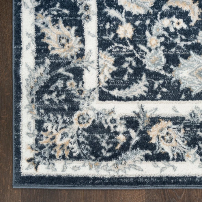 Nourison Dekor Slate Ivory DEK09 7 ft. 10 in. x 9 ft. 10 in. Rect. Rug