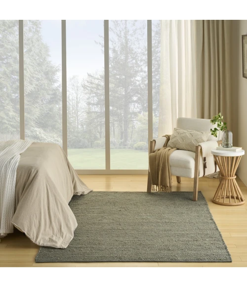 Nourison Home Natural Jute Green NJT01 6ft. x 9ft. Rect. Rug